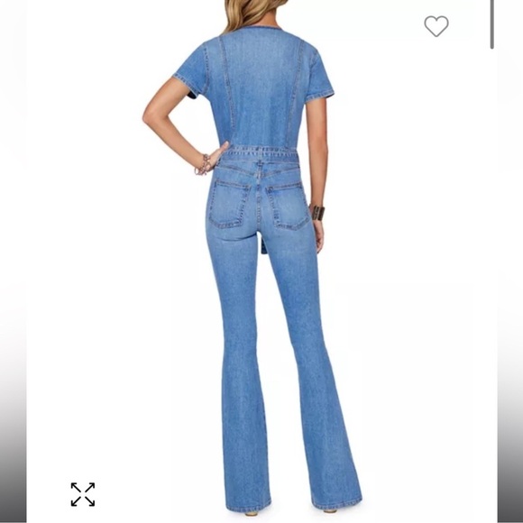 Ramy Brook Helena Denim Jumpsuit One Piece Size 29 - Picture 2 of 13